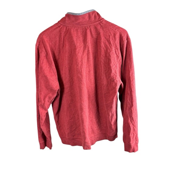 Brooks Brothers Red Zip Up Sweater with Collar - Picture 2 of 5